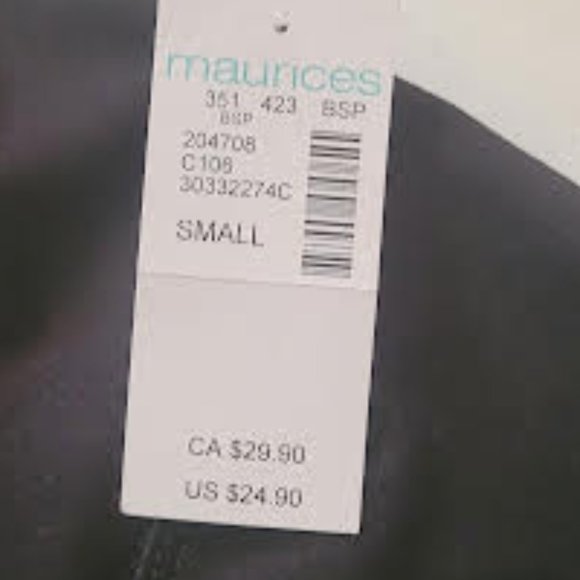 NWT Maurices super high rise pocket capri leggings - Small - Picture 3 of 4